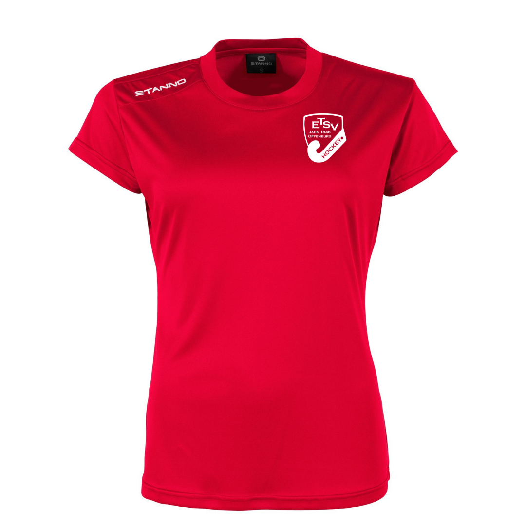 ETSV - Trainingsshirt Field Damen Schwarz&Rot