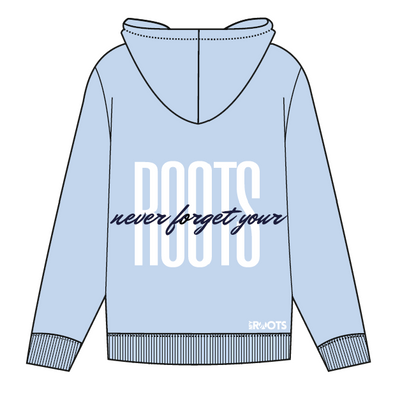 Roots - Hoodie Baby Blau