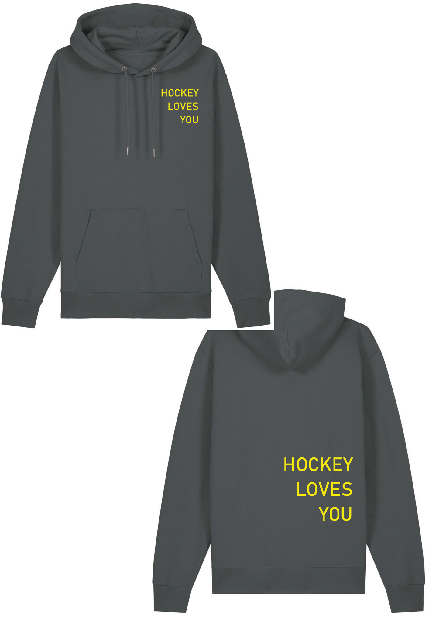 ETSV - Hockey Loves You - Anthracite/ Neon Gelb