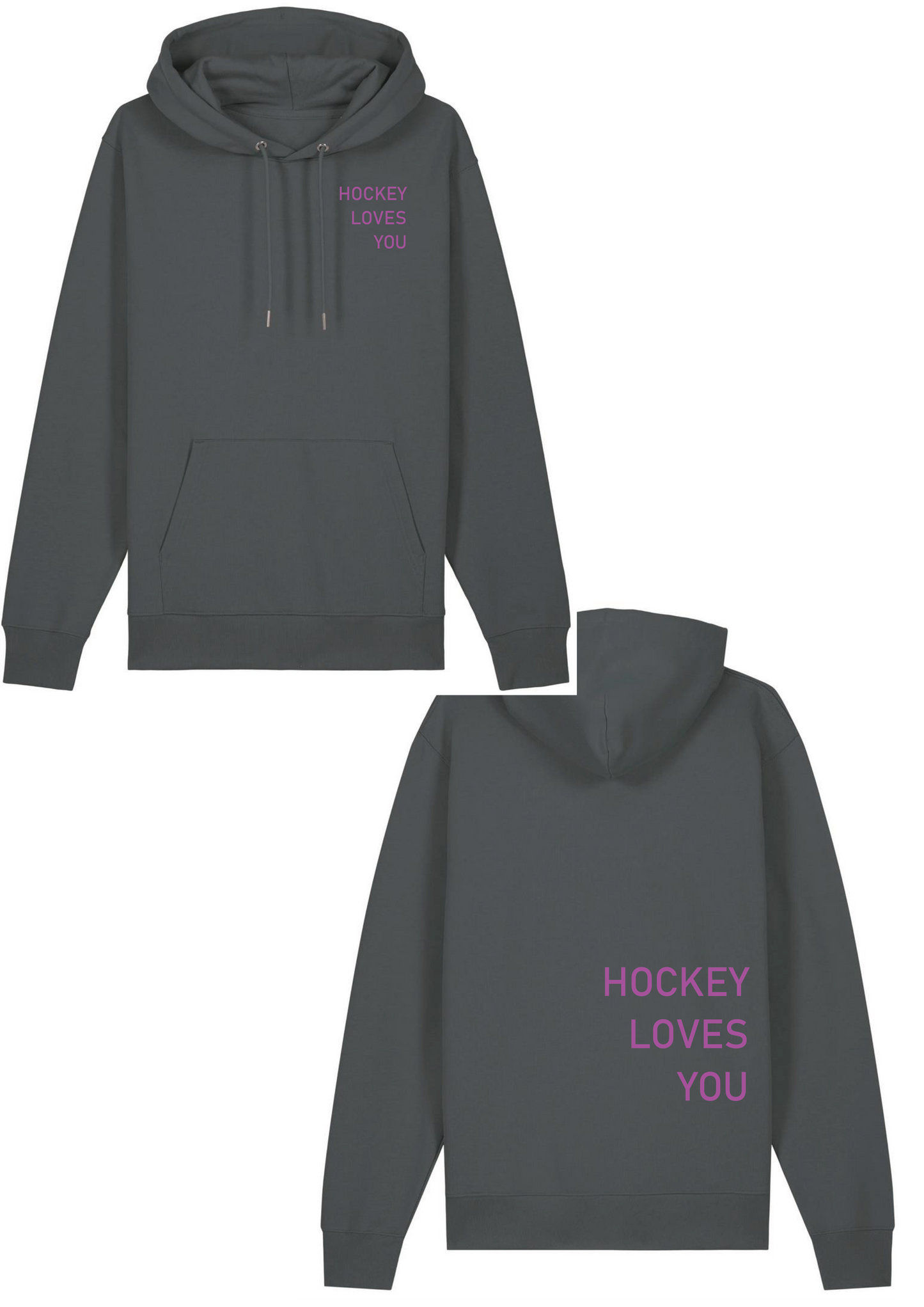 ETSV - Hockey Loves You - Anthracite/ Pink