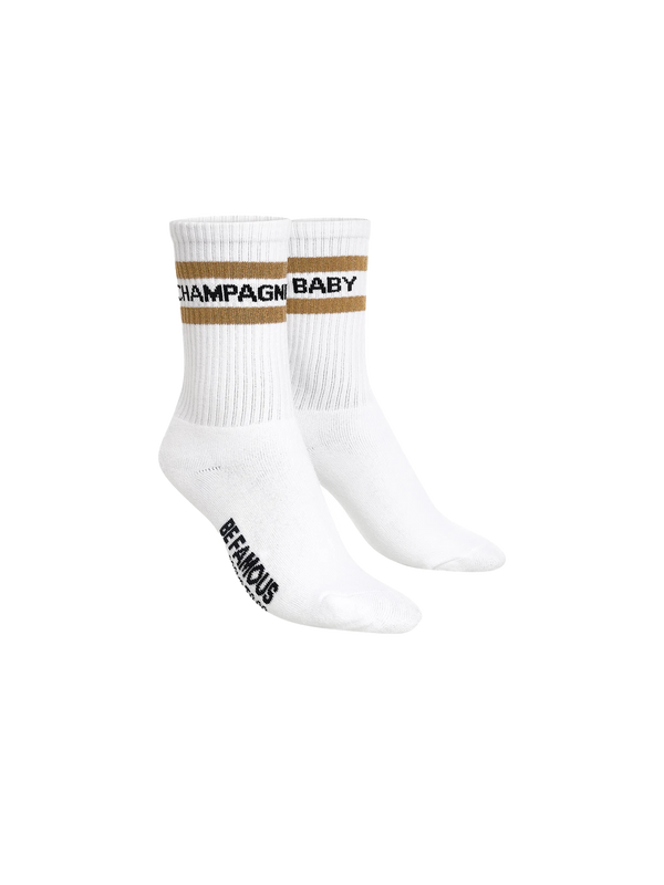 BeFamous - Socks to go Statement Socken CHAMPAGNE BABY