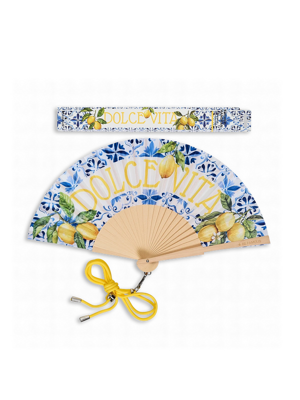 BeFamous - Handfächer inclusive Handykette DOLCE VITA
