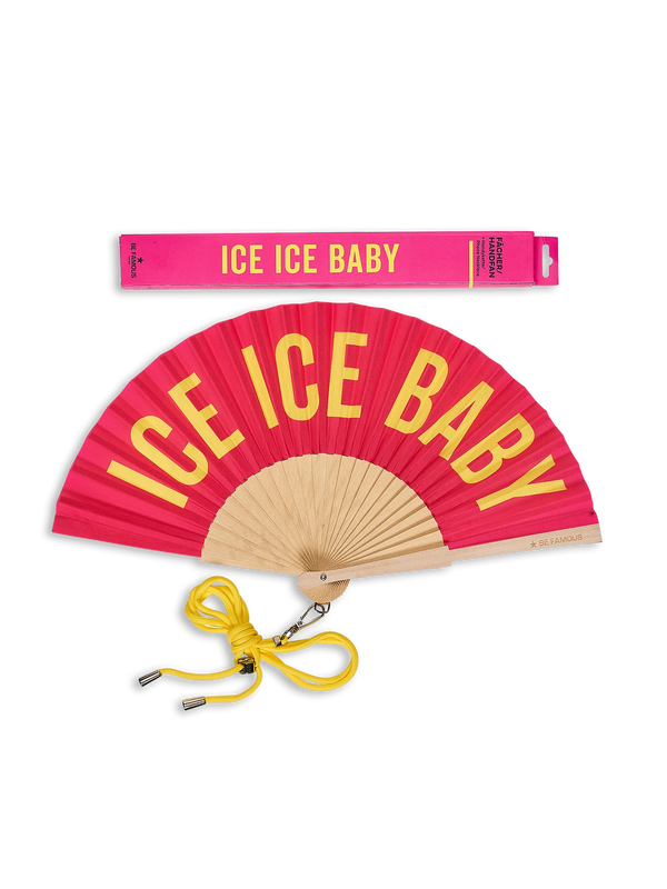 BeFamous - Handfächer inclusive Handykette ICE ICE BABY