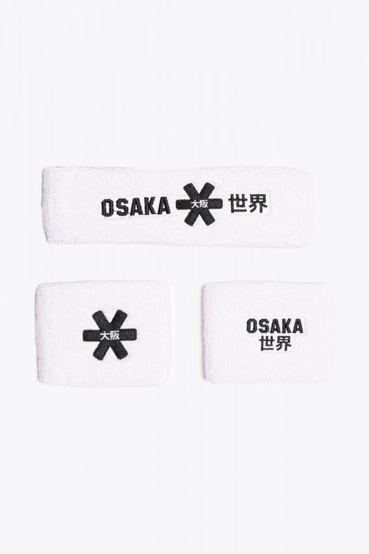 Osaka - Schweißband-Set Weiß