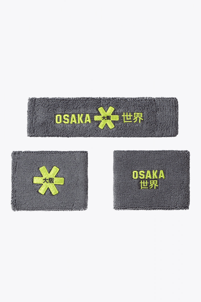 Osaka - Schweißband-Set GREY-LIME